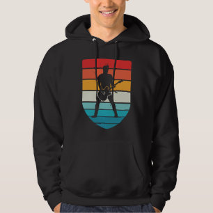 Vintage Retro Rock & Roll Musik und Gitarre 1 Hoodie