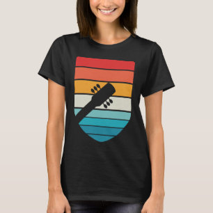 Vintage Retro Rock & Roll Musik und Gitarre T-Shirt