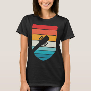 Vintage Retro Rock & Roll Musik und Gitarre T-Shirt
