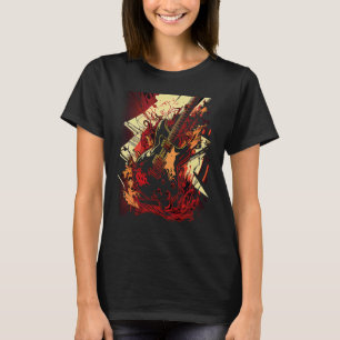 Vintage Retro Rock & Roll Musik und Gitarrenliebha T-Shirt