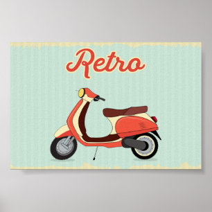 Vintage Retro Roller Poster