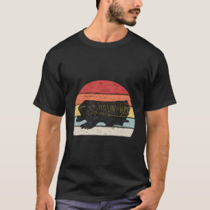 Vintage Retro Rosa Feen-Gürteltier T-Shirt