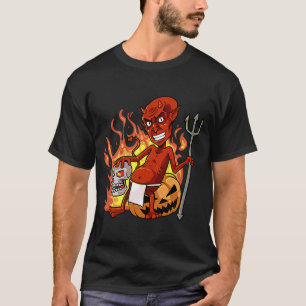 Vintage Retro Roter Teufel Roter Teufel Halloween T-Shirt