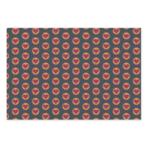 Vintage Retro Rotes Herz im Kreis