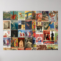 Vintage Retro Russische Filmcollage Sowjetunion