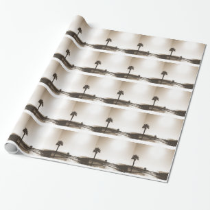 Vintage Retro San Clemente Pier Kalifornien Sepia Geschenkpapier
