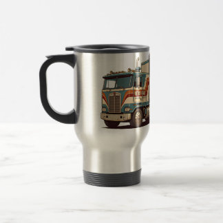 Vintage Retro Sattelzug Kissenbezug Reisebecher