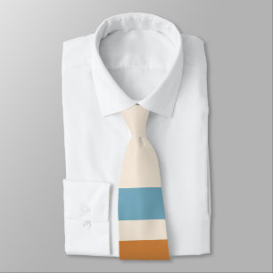Vintage Retro Schlichte Creme- und Blautöne mit or Krawatte