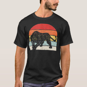 Vintage Retro Schwarzer Panther  T-Shirt