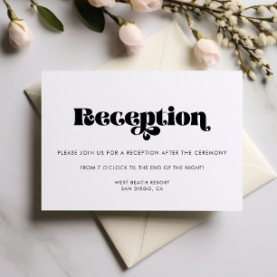 Vintage Retro-Script-Hochzeitskarte Einladung