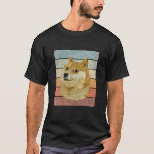 Vintage Retro Shiba Inu Lustiger Hunde Liebhaber T-Shirt