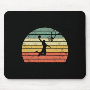 Vintage Retro-Sketch Dunk Sonnenuntergang farbenfr Mousepad
