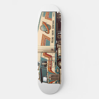 Vintage Retro-Slastwagen-Wurfkissen Skateboard