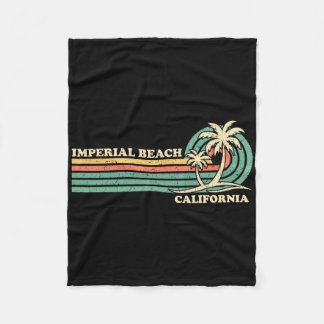 Vintage Retro Sommerurlaub Kalifornien Imperial Fleecedecke