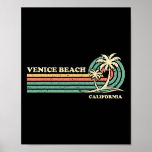 Vintage Retro Sommerurlaub Kalifornien Venedig Be Poster