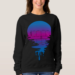 Vintage Retro Sonnenuntergang ADSR Synth Sweatshirt