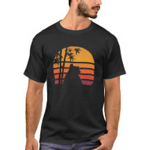 Vintage Retro Sonnenuntergang Panda Bär Silhouette