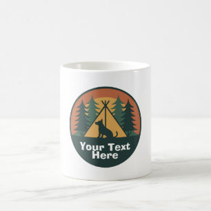 Vintage Retro Sonnenuntergang Papa und Opa Persona Kaffeetasse