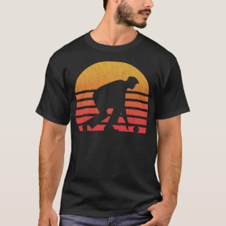 Vintage Retro Sonnenuntergang Rasentennis 1278 T-Shirt