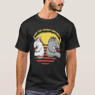 Vintage Retro Sonnenuntergang Rette die dicken Ein T-Shirt
