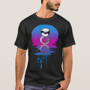 Vintage Retro Sonnenuntergang Sousaphon Tuba T-Shirt
