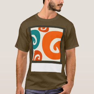Vintage Retro-Spiralfarben im posterart-60er-Stil T-Shirt