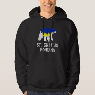 Vintage Retro St Ignatius Montana Grizzlybär Mt Hoodie