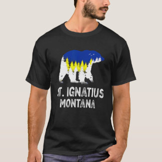 Vintage Retro St Ignatius Montana Grizzlybär Mt T-Shirt
