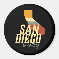Vintage Retro Stadtplan von San Diego Kalifornien