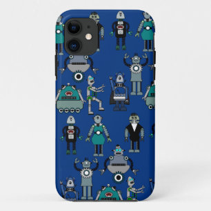 Vintage Retro Steampunk Roboter - Geekentwurf iPhone 11 Hülle