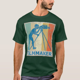 Vintage Retro Stil Filmemacher Kamera Fotografie T-Shirt