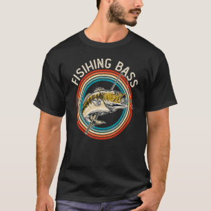 Vintage Retro Stil Fisch Meer Ozean Wasser Lustige T-Shirt
