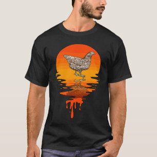 Vintage Retro Stil Huhn T-Shirt