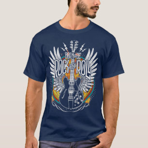 Vintage Retro Stil Musikalische Rock Roll Musik Gi T-Shirt