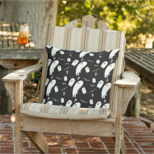 Vintage Retro Stil Totenkopf Frohes Halloween Kissen