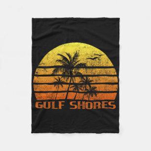 Vintage Retro-Strandurlaub Gulf Shores Alabama S Fleecedecke