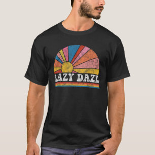 Vintage Retro Style Grafik Sonnenuntergang Sommerf T-Shirt