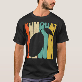 Vintage Retro Style Kumquat Silhouette T-Shirt
