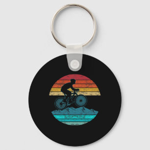 Vintage Retro Style Mountainbiker Fahrradgeschenk Schlüsselanhänger