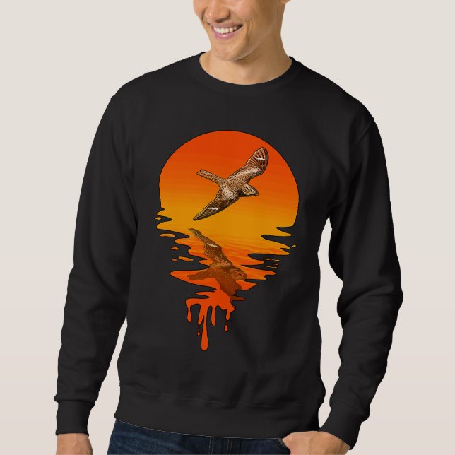 Vintage Retro Style Nachtschwalbe Sweatshirt (Vorderseite)
