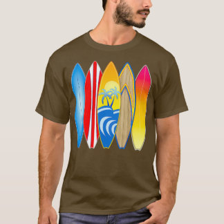 Vintage Retro-Surfbretter T-Shirt