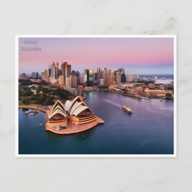 Vintage Retro Sydney Australien Australie Postkarte (Vorderseite)