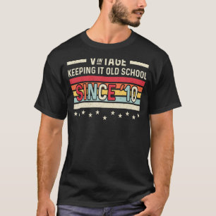 Vintage Retro T-Shirts Behielt es alte Schule seit