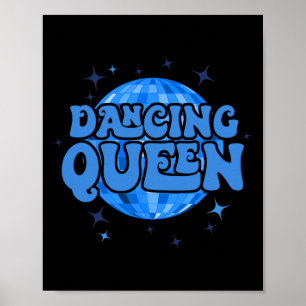 Vintage Retro Tanzende Königinnen Junggesellinnena Poster