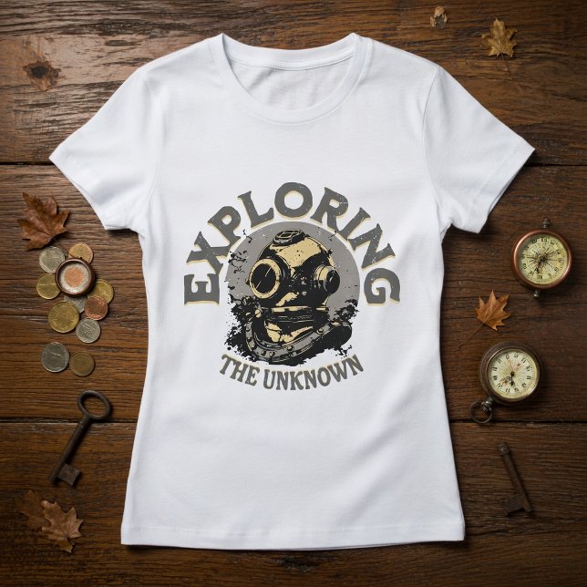 Vintage Retro-Taucherhelm T-Shirt (Von Creator hochgeladen)