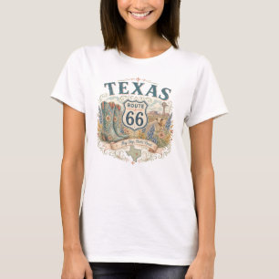 Vintage Retro Texas Mother Road Boots Bekleidung T-Shirt