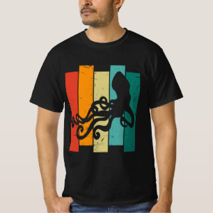 Vintage Retro Tintenfisch T-Shirt