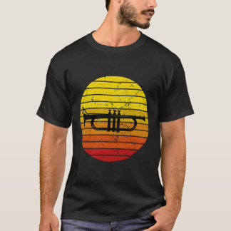 Vintage Retro Trumpet Jazzmusik für Trumpet Playa T-Shirt
