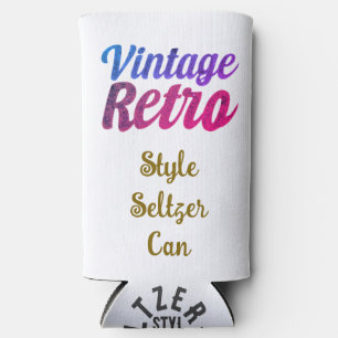 Vintage Retro-Typografie-Design -20-Oz Selters Dosenkühler