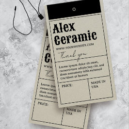 Vintage Retro-Typografie-Produkt-Preis-Tagskarten